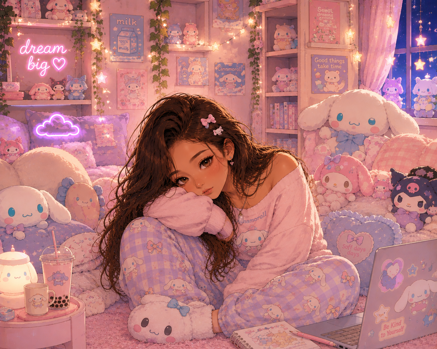 Cover art for My Roommate is Adorable, a roommate scenario on AI Dungeon