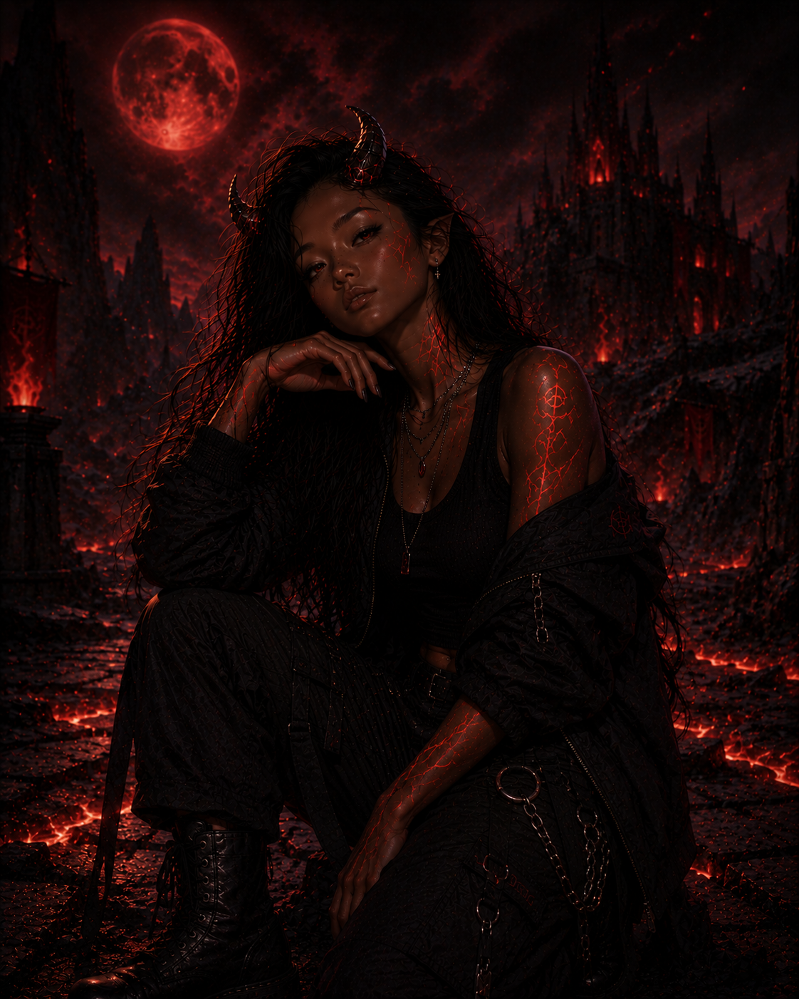 Cover art for This School is Hell, a demon scenario on AI Dungeon