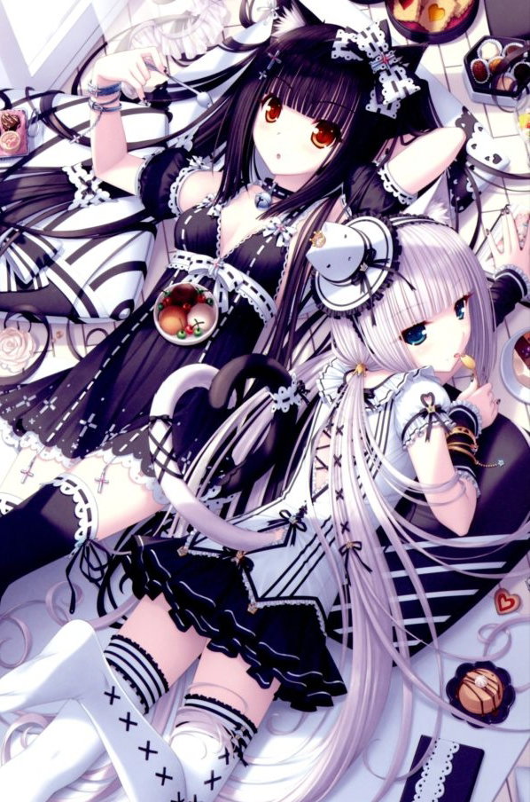 Cover art for Your 2 Catgirl Roommates (NSFW), a nsfw scenario on AI Dungeon