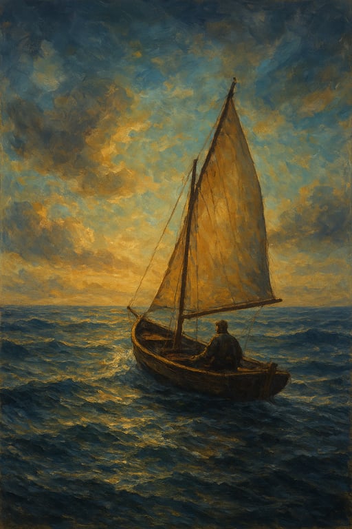 Cover art for Adrift: A World Alone, a psychological scenario on AI Dungeon