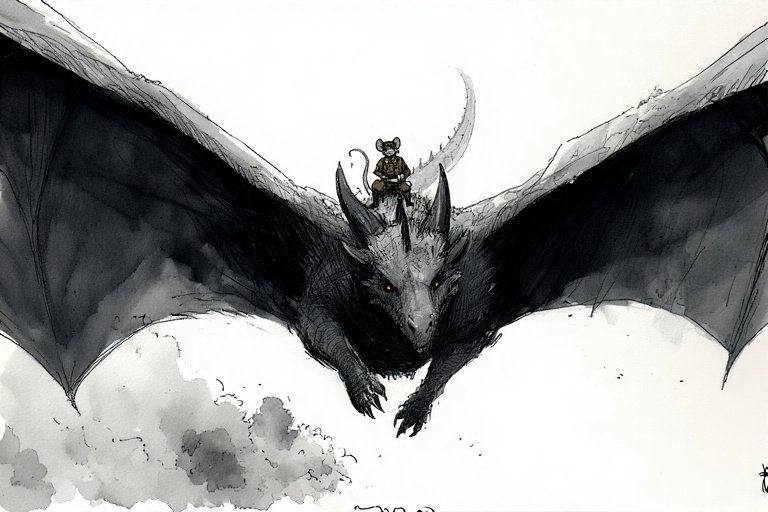 Cover art for Dare to be a DRAGONRIDER, a dragons scenario on AI Dungeon