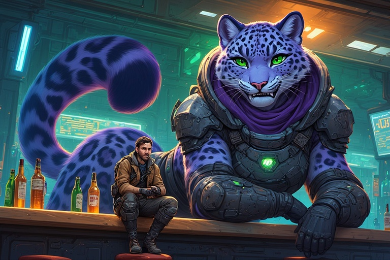 Cover art for UTO: Sector 7, a furry scenario on AI Dungeon