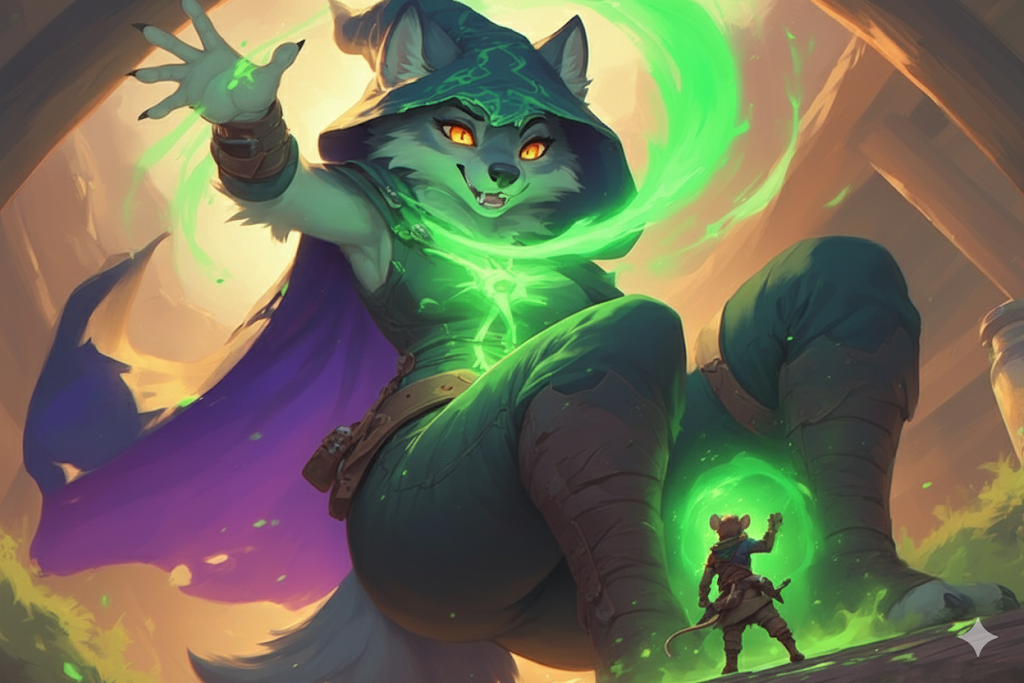 Cover art for Shrunk by a Witch!, a macro scenario on AI Dungeon