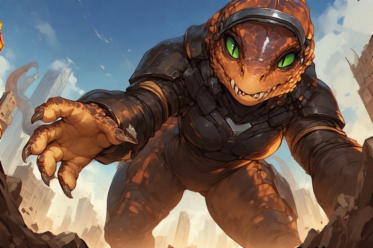 Cover art for UTO: Invasion, a dragons scenario on AI Dungeon