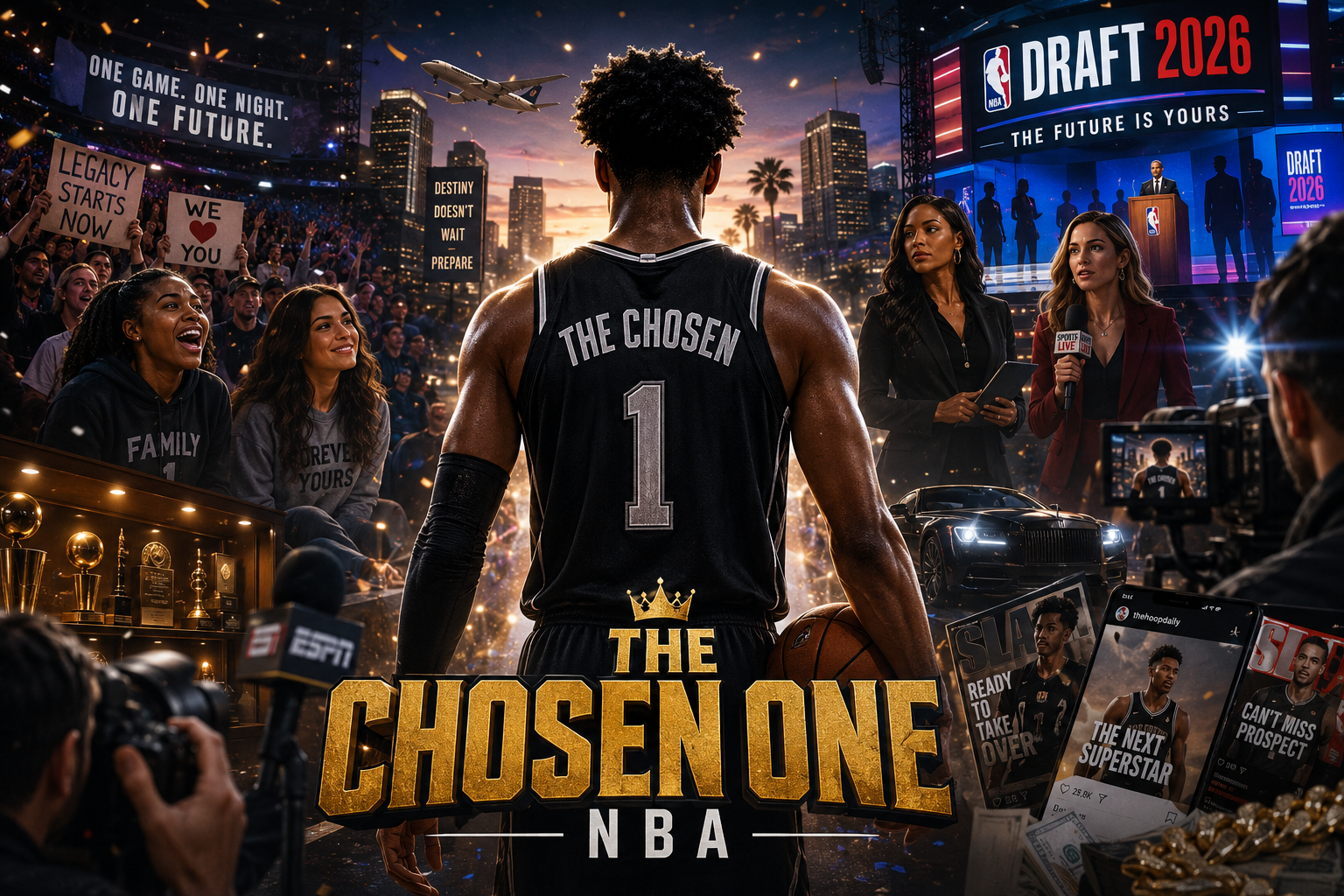 Cover art for The Chosen One: NBA, a basketball scenario on AI Dungeon