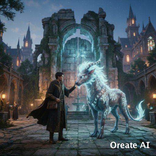 Cover art for The Aetherium Academy: Chosen by Beasts, a fantasy scenario on AI Dungeon