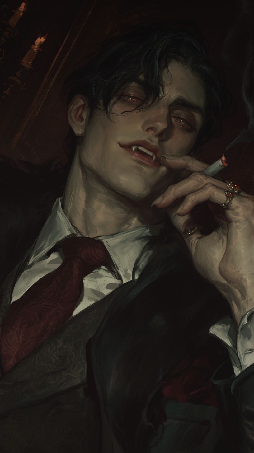 Cover art for The Man in Every Photograph (MM), a dark romance scenario on AI Dungeon