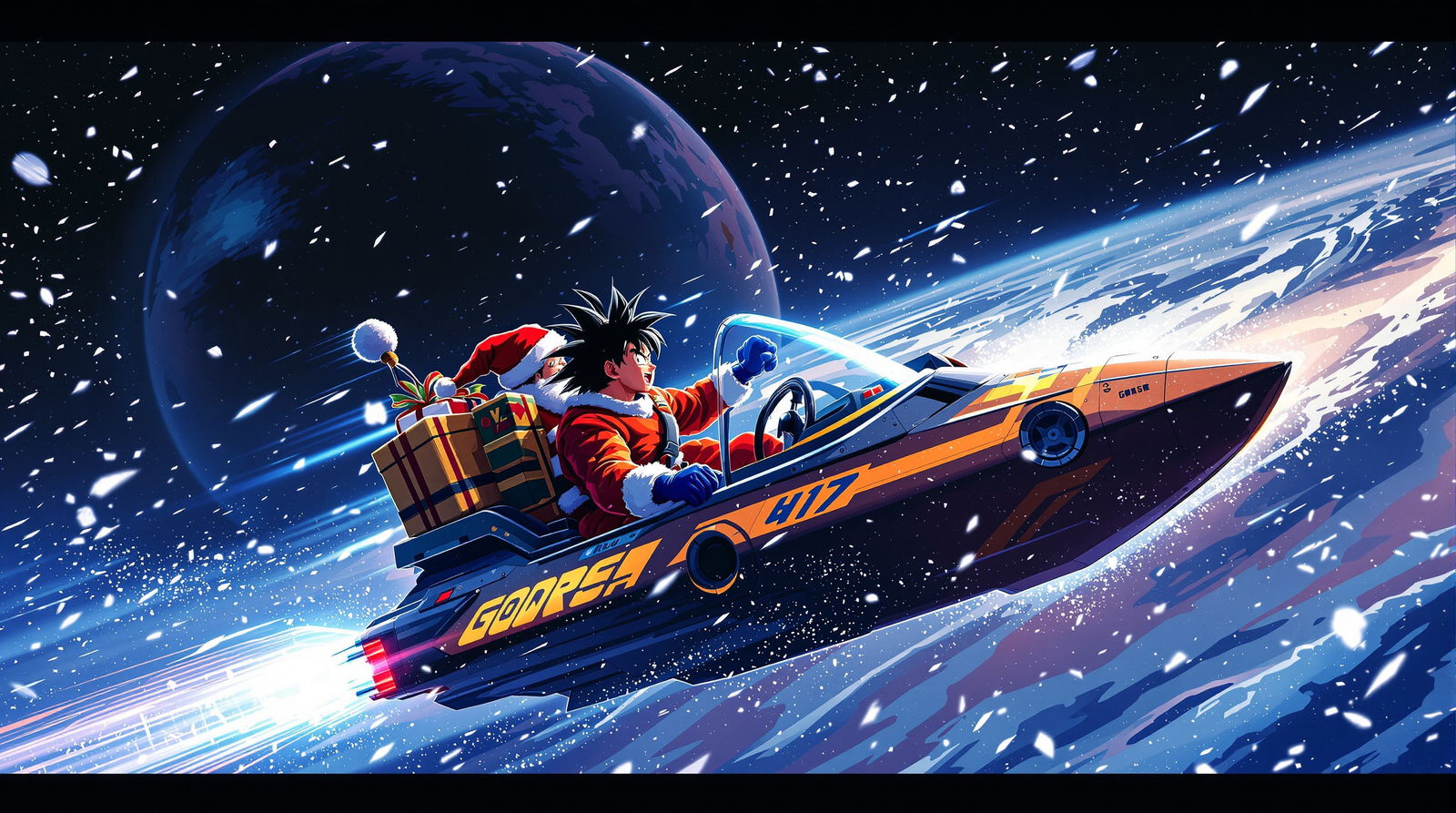Cover art for Christmas ballZ, a dragon ball scenario on AI Dungeon
