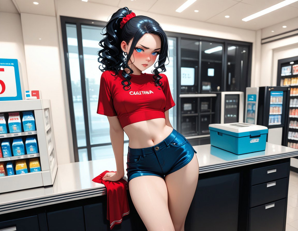 Cover art for Gas Station Crush | Dating Sim |, a romance scenario on AI Dungeon