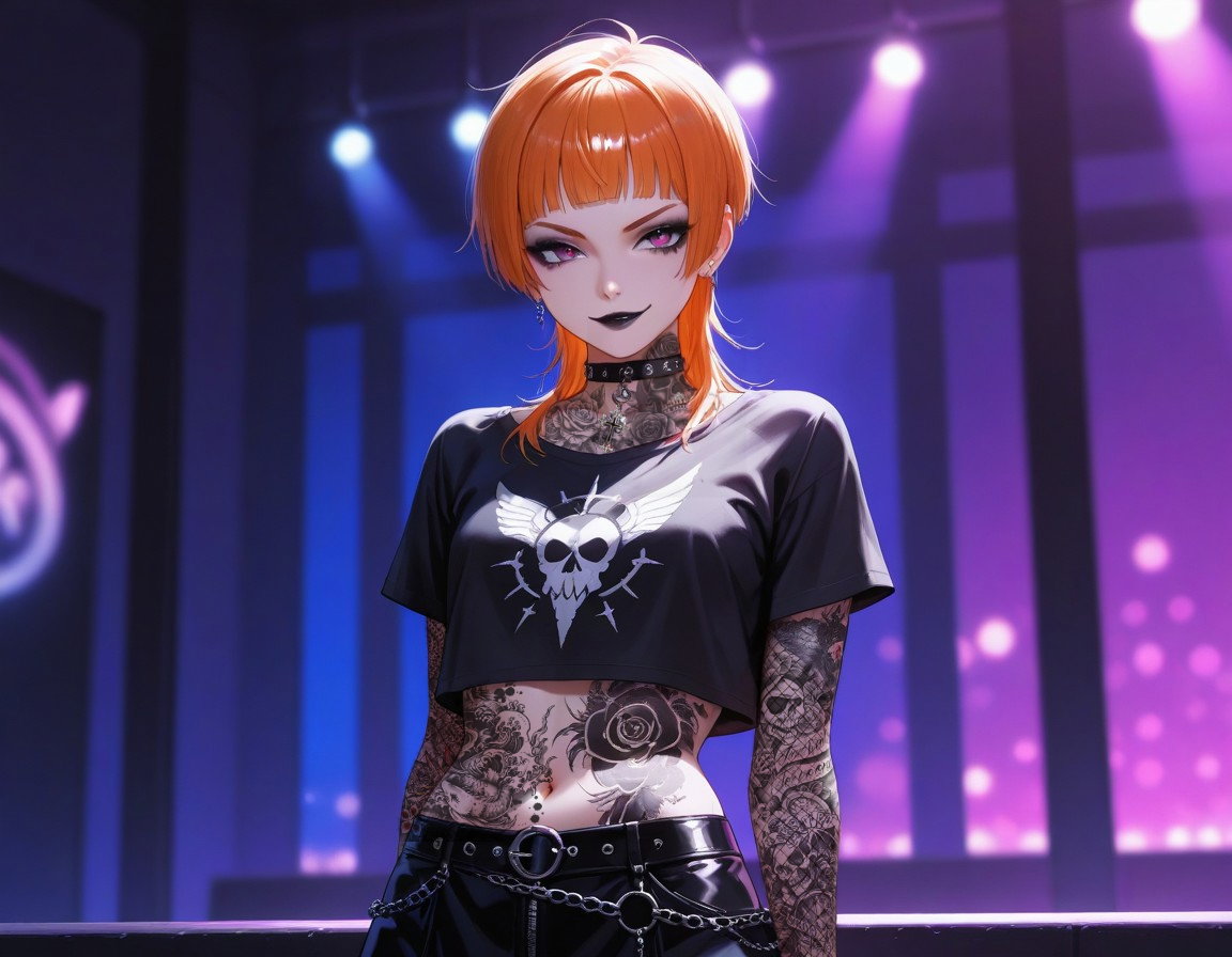 Cover art for Goth Club Crush | Dating Sim |, a romance scenario on AI Dungeon