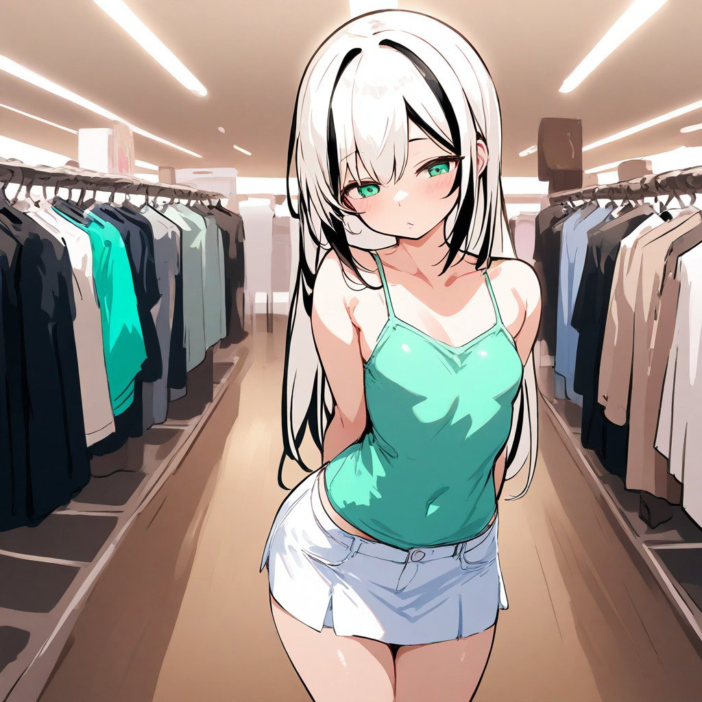 Cover art for Cute Pop Princess at the Clothing Store | Dating Sim |, a romance scenario on AI Dungeon