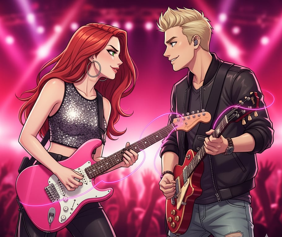 Cover art for Rivals by Heart 💜, a music scenario on AI Dungeon