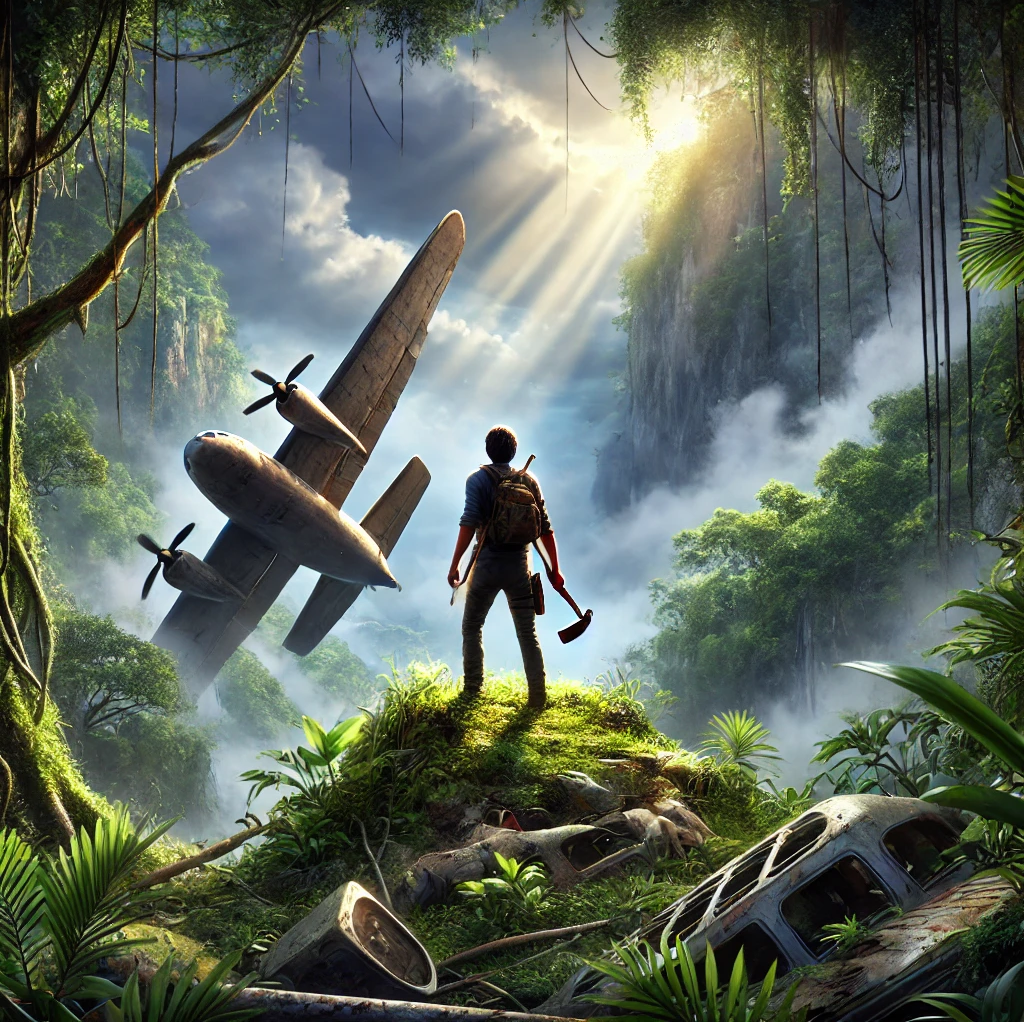 Cover art for Your Island Survival..., a survival scenario on AI Dungeon