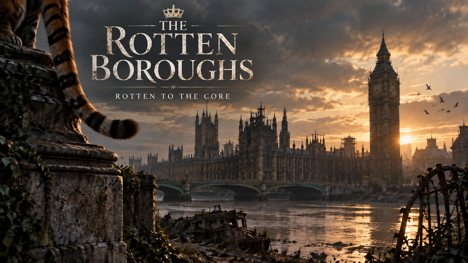 Cover art for The Rotten Boroughs, a rpg world on Voyage
