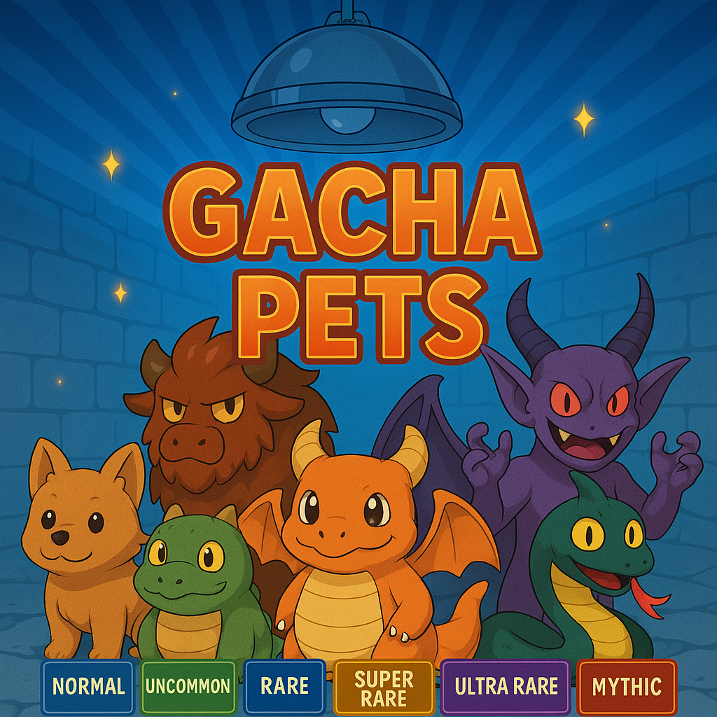 Cover art for Gacha games, a gacha scenario on AI Dungeon