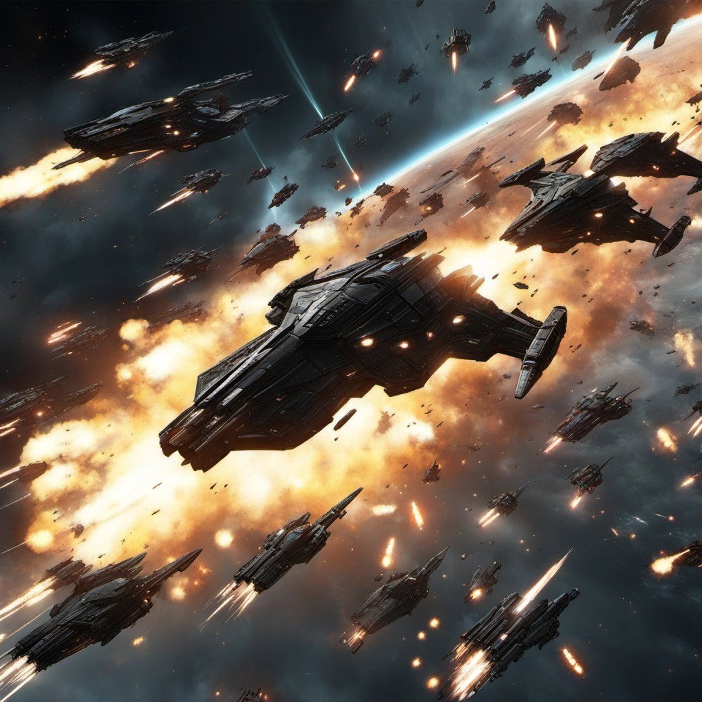 Cover art for EVE Online: New Eden, an eve scenario on AI Dungeon