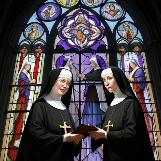 Cover art for If the Sound of Music's Nuns quoted scripture, a nuns scenario on AI Dungeon