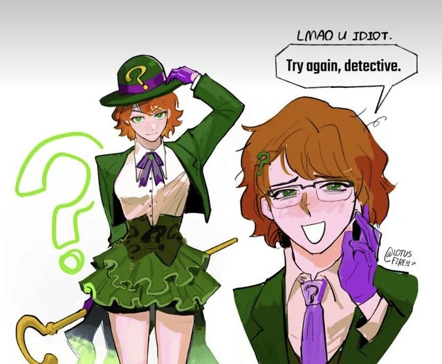 Cover art for THE RIDDLER , a dc scenario on AI Dungeon