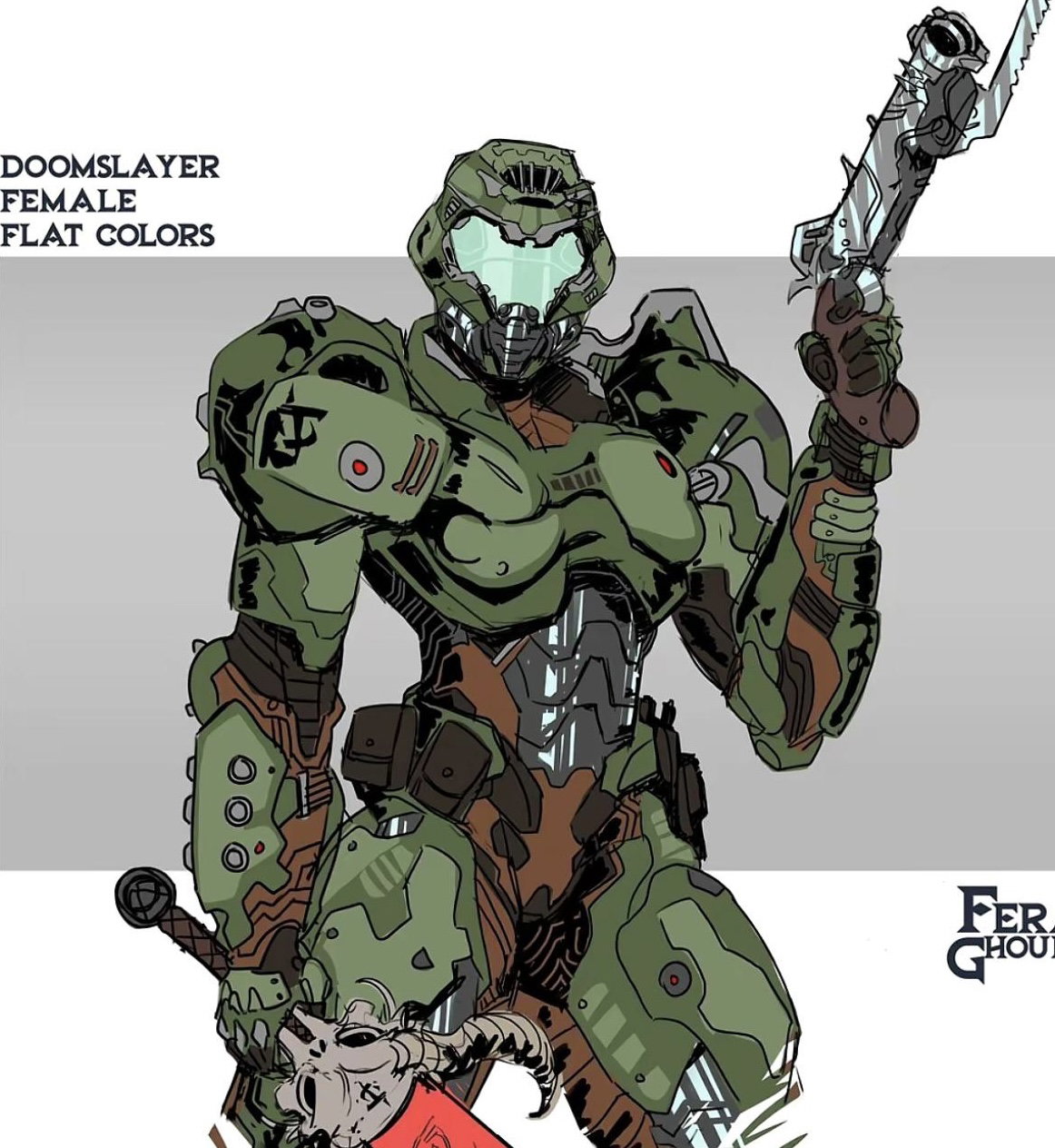 Cover art for THE DOOM SLAYER, a wife scenario on AI Dungeon