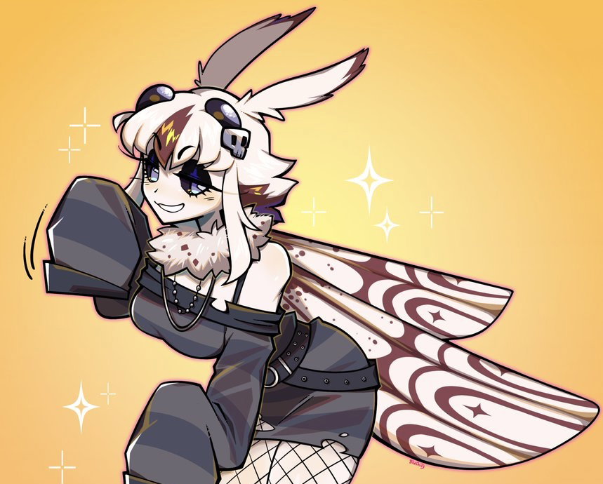 Cover art for Shy moth girlfriend , a moth scenario on AI Dungeon