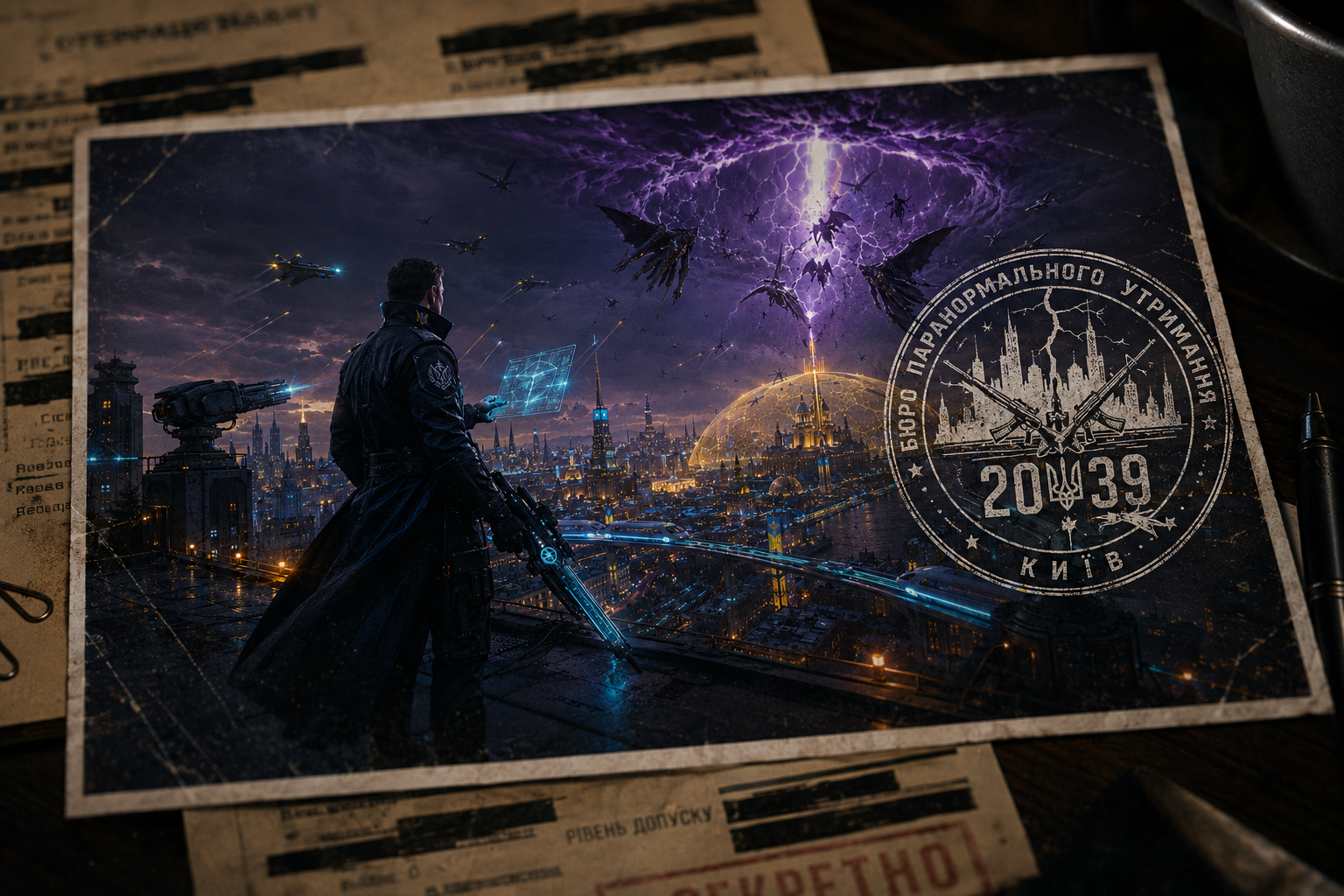 Cover art for Incursion 2039, a cyberpunk world on Voyage