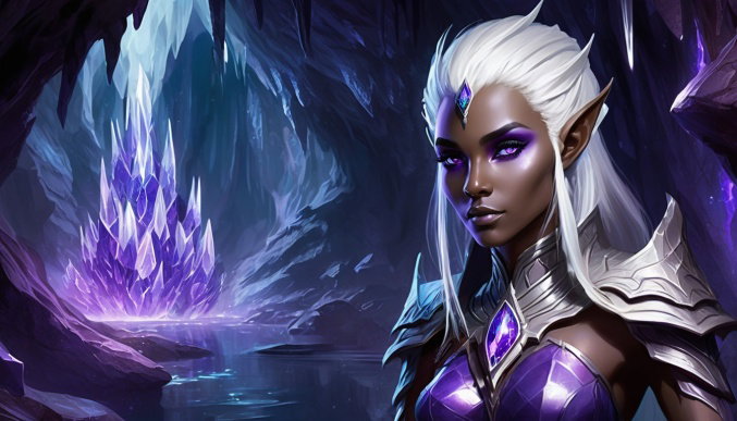 Cover art for The Dark Elf's Betrothal: Alliance of Shadows, a dark elves scenario on AI Dungeon