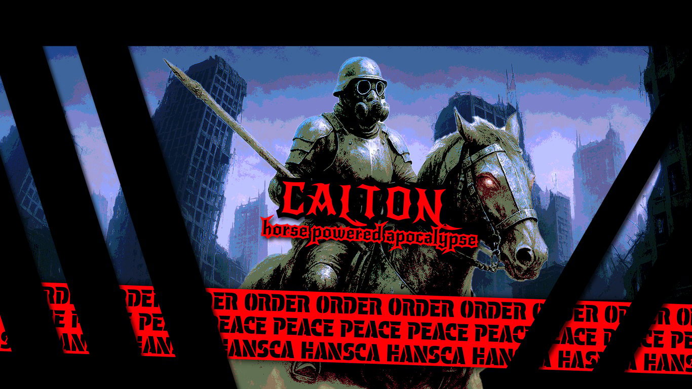 Cover art for Calton, Horse-Powered Apocalypse, an apocalypse scenario on AI Dungeon