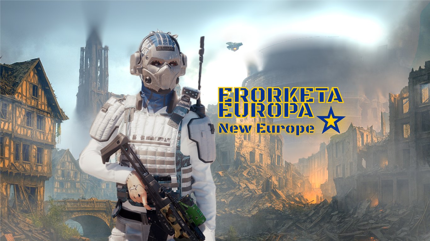 Cover art for Erorketa Europa - New Europe, a cyberpunk scenario on AI Dungeon