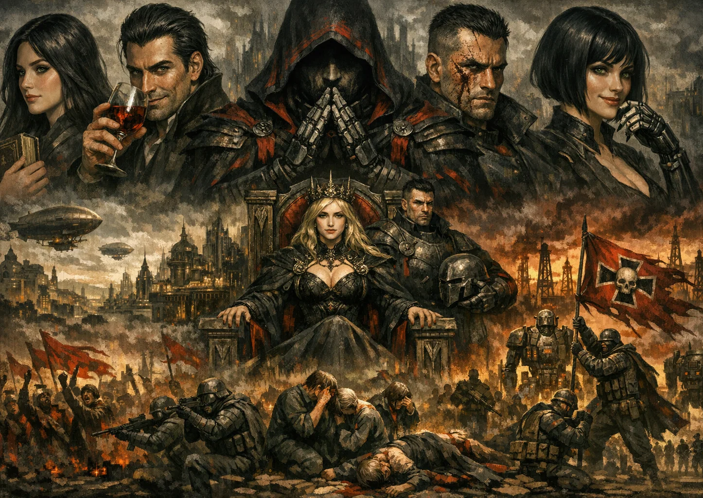 Cover art for Wind of Change | Dieselpunk Grimdark Fantasy, a dieselpunk scenario on AI Dungeon