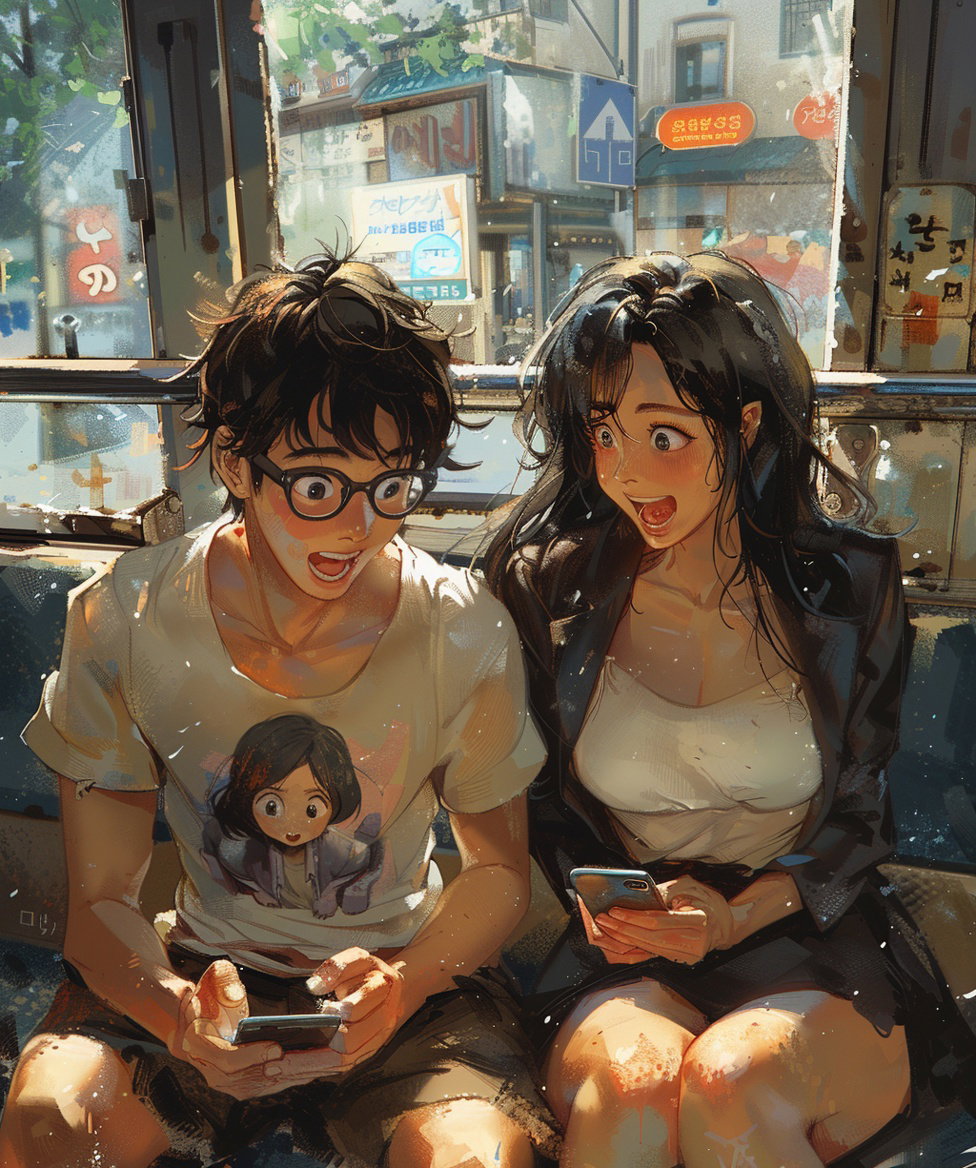 Cover art for We're Both Perverts?!, a slice of life scenario on AI Dungeon