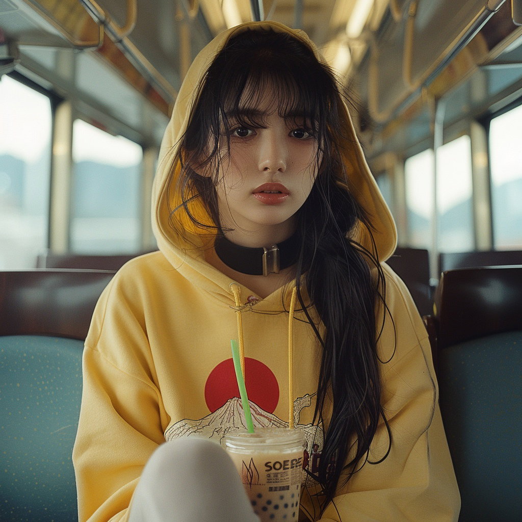 Cover art for The Girl in the Yellow Hoodie, a slice of life scenario on AI Dungeon