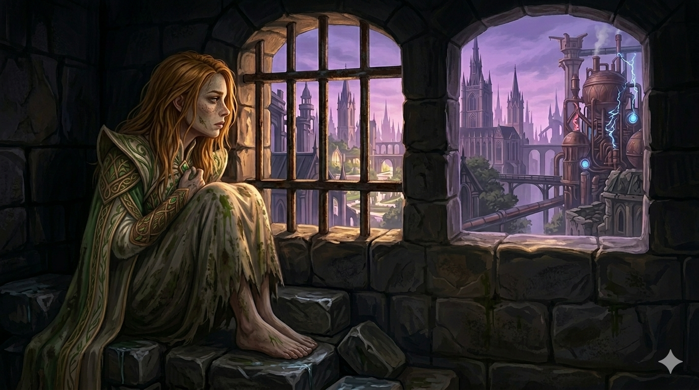 Cover art for 🎠Ravnica: Prison Break, a ravnica scenario on AI Dungeon