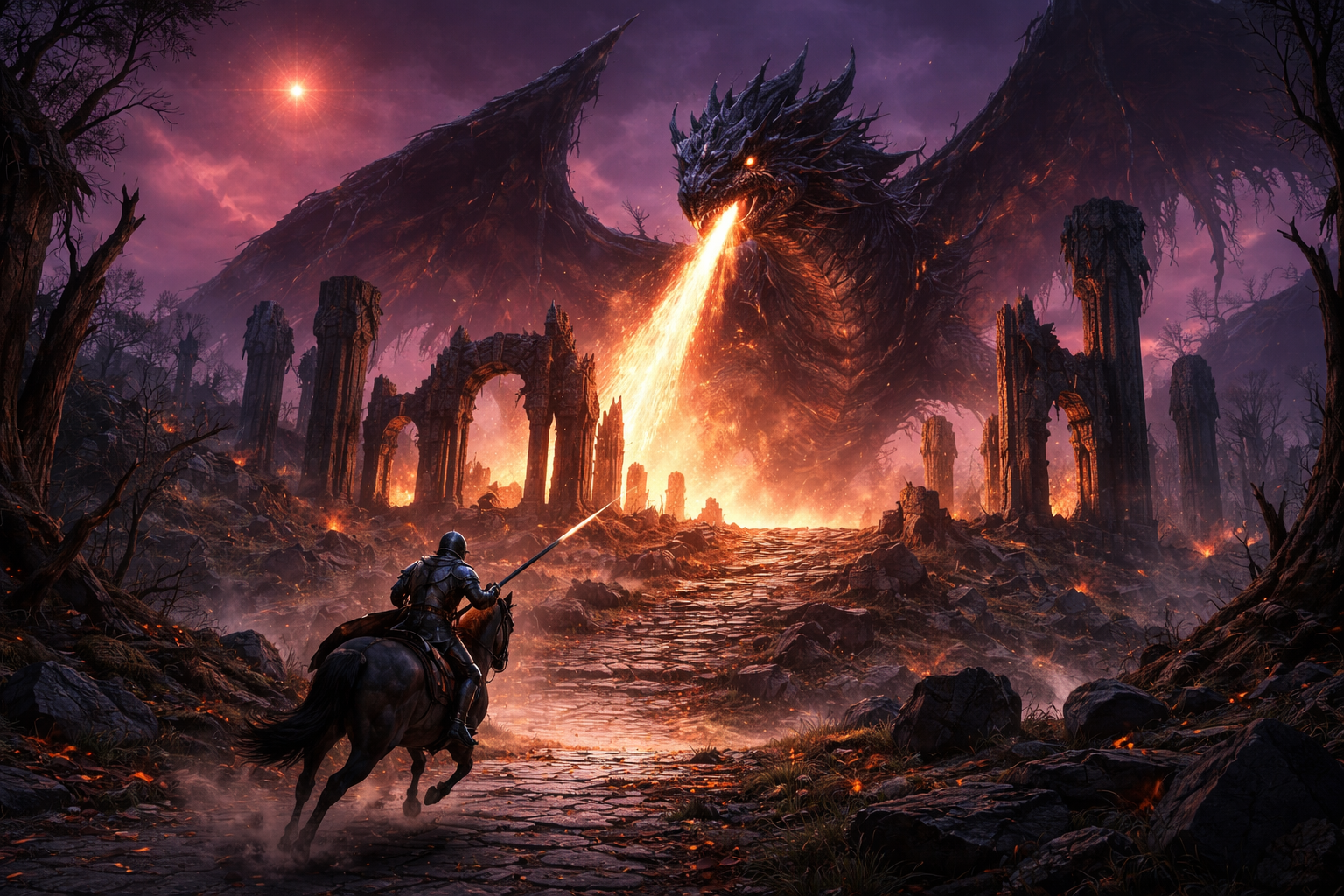 Cover art for Learning Its Range, a post apocalyptic fantasy scenario on AI Dungeon