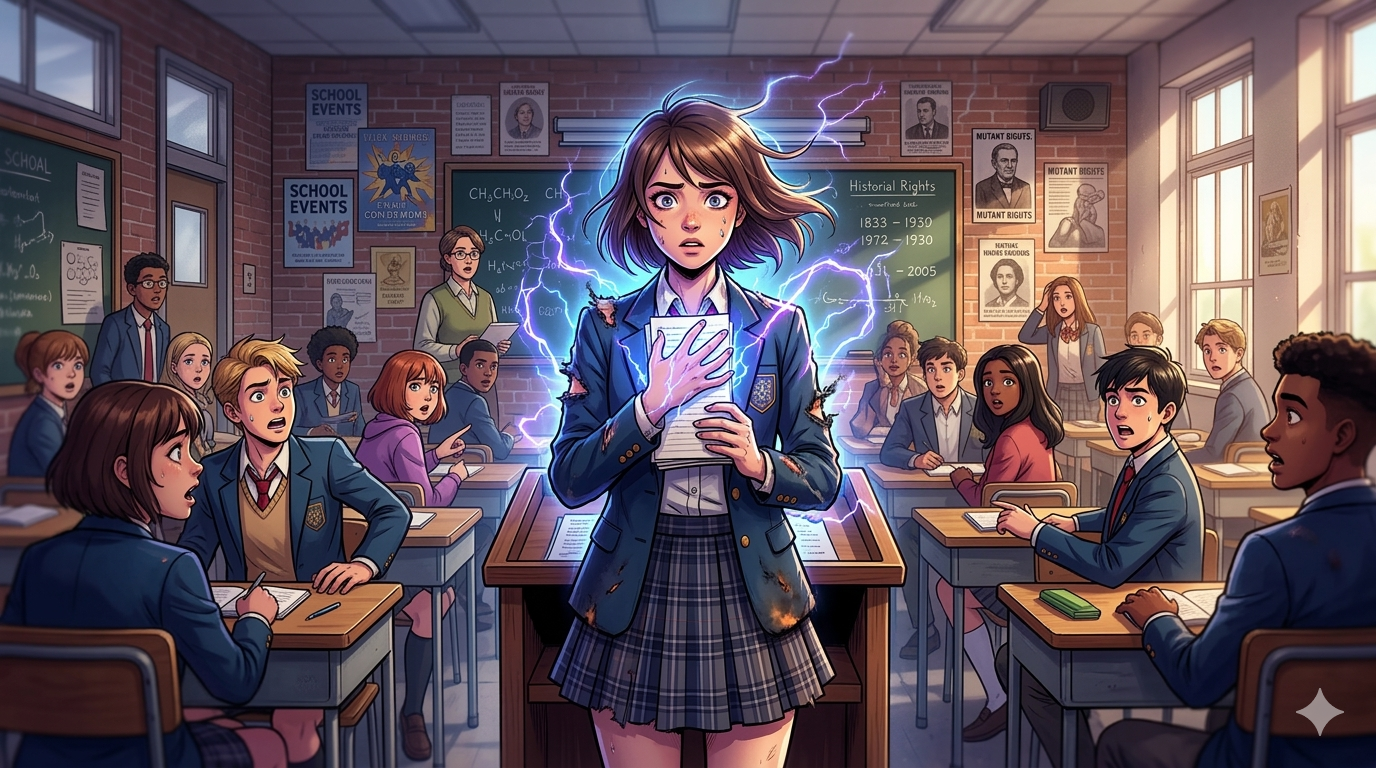 Cover art for X-Men: Your Origins, a x men scenario on AI Dungeon