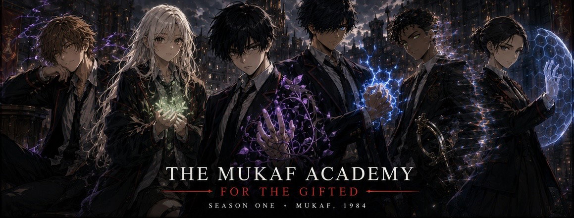 Cover art for The Mukaf Academy for the Gifted, a dark scenario on AI Dungeon