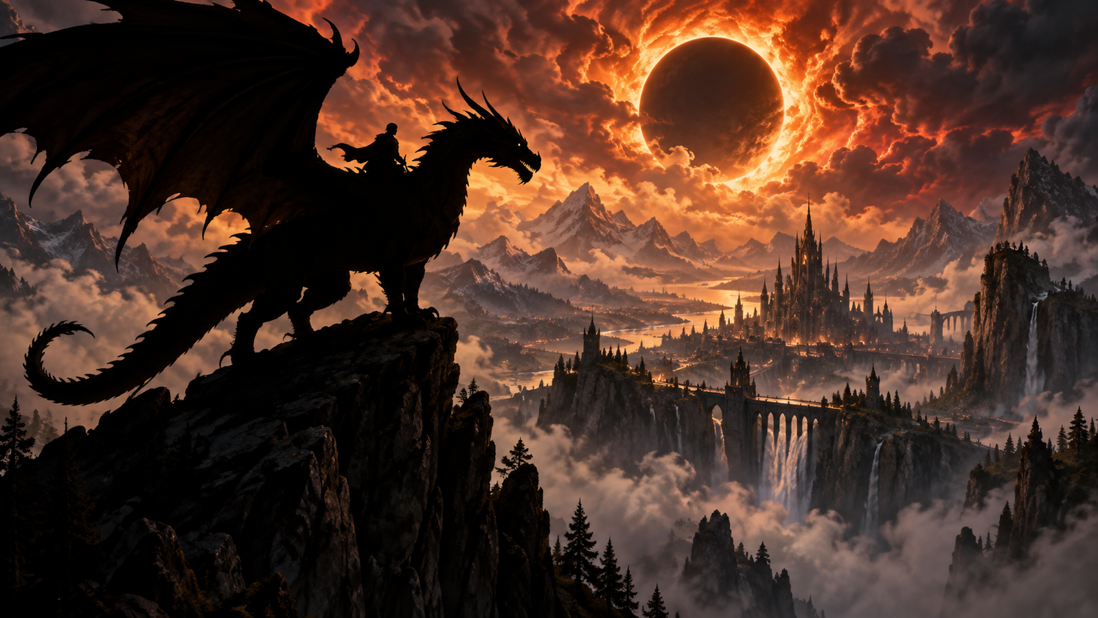 Cover art for Arcana eclipse , a dragon scenario on AI Dungeon