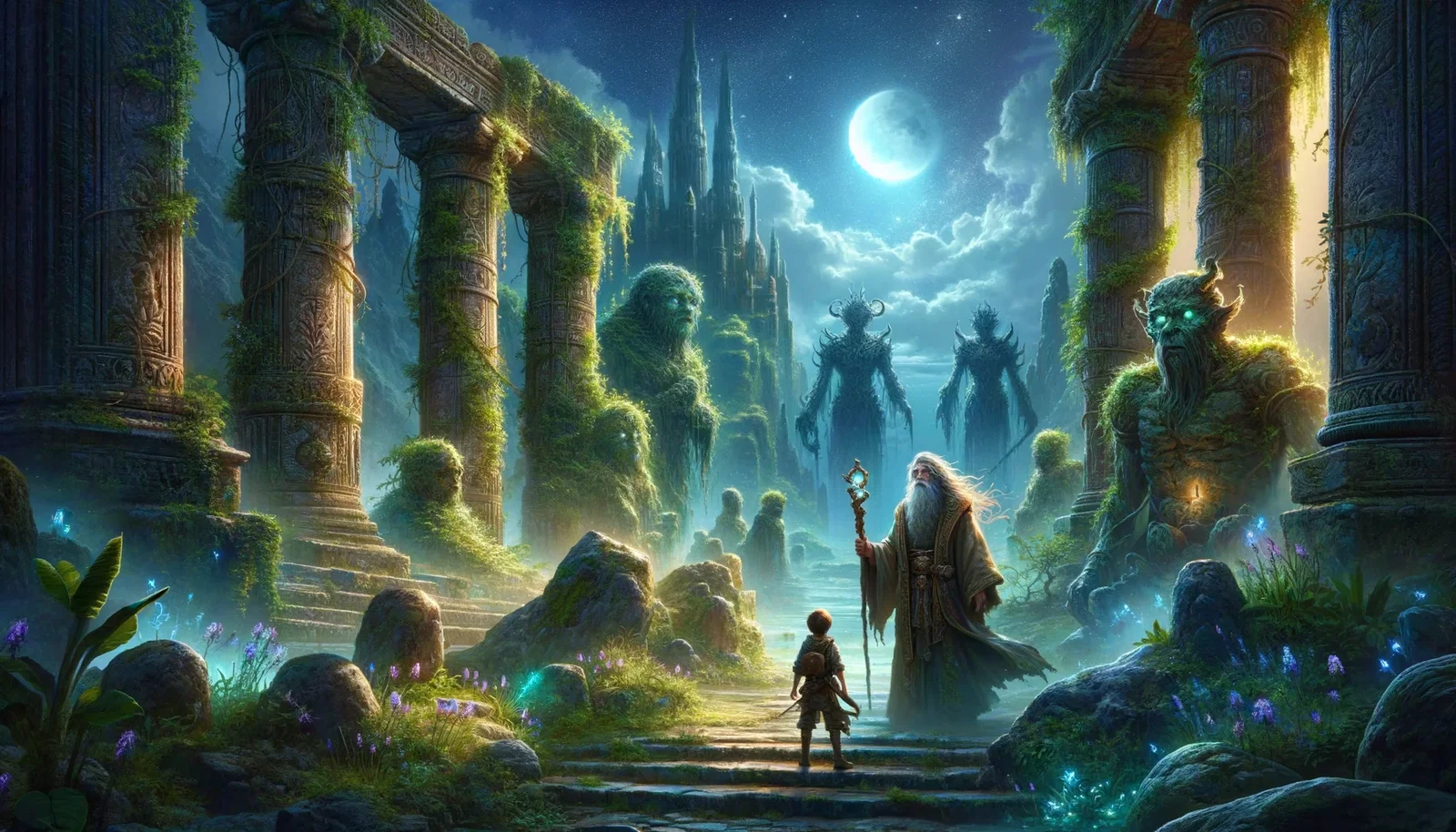 Cover art for Lost Kingdom of Arindor, an ancient ruins scenario on AI Dungeon