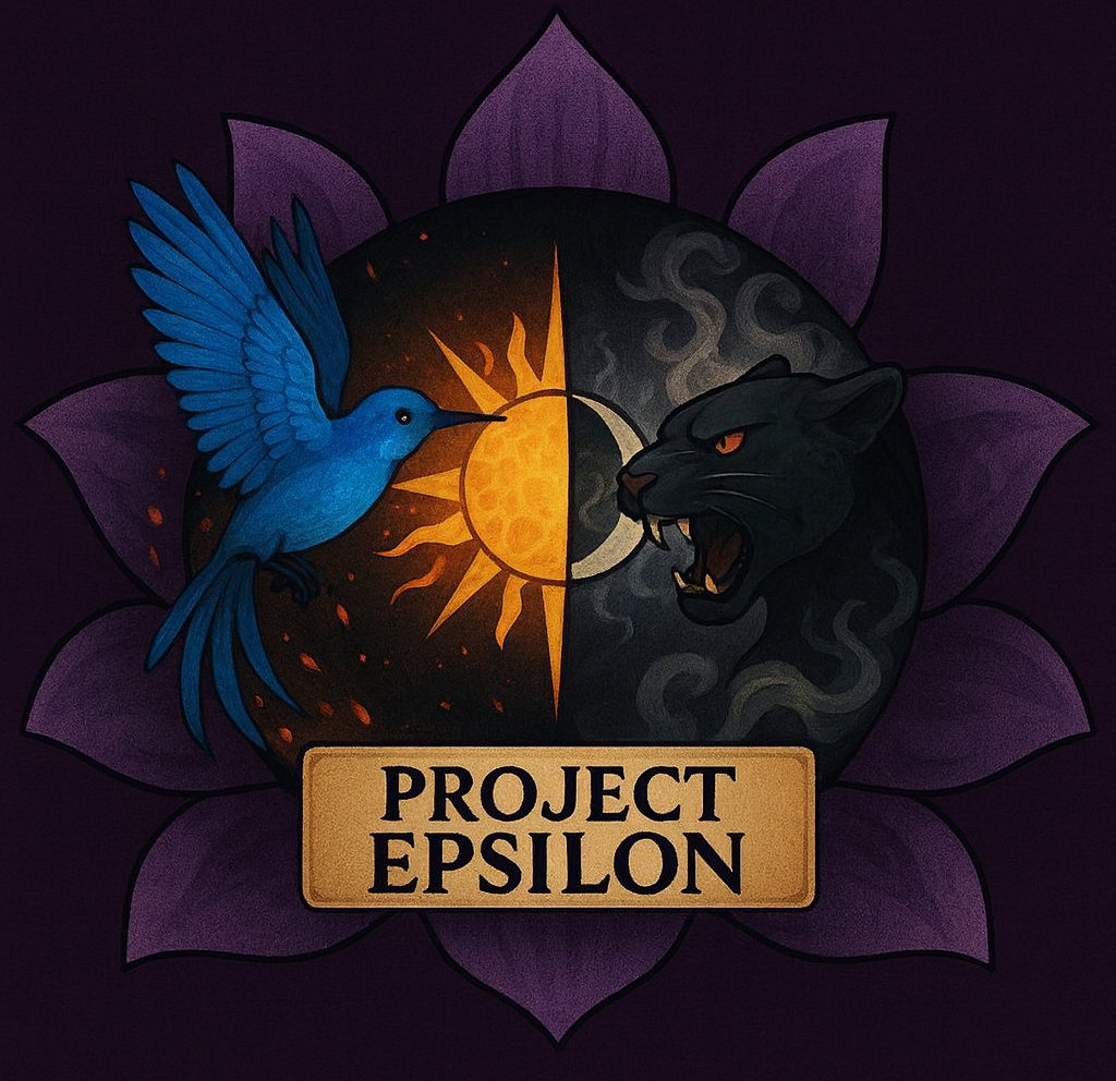 Cover art for project Epsilon, a mech scenario on AI Dungeon