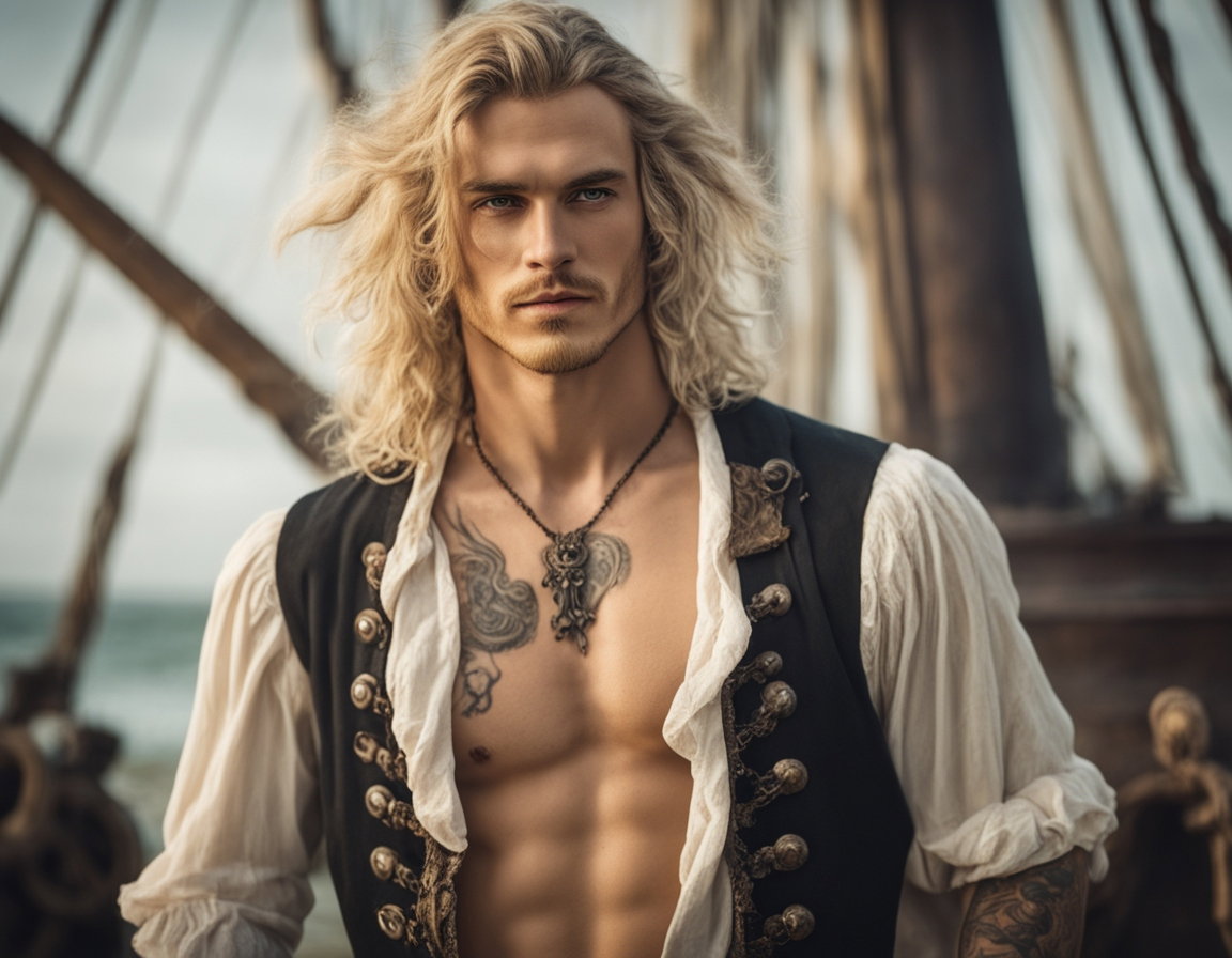 Cover art for Saved by a Pirate, a pirates scenario on AI Dungeon