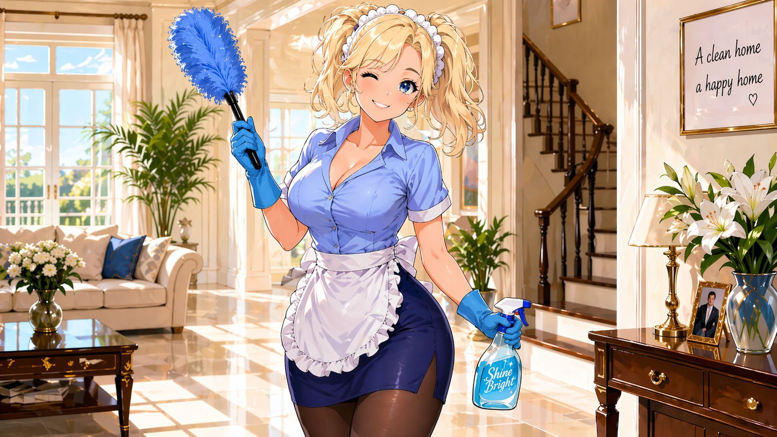 Cover art for The cleaning lady , a nsfw scenario on AI Dungeon