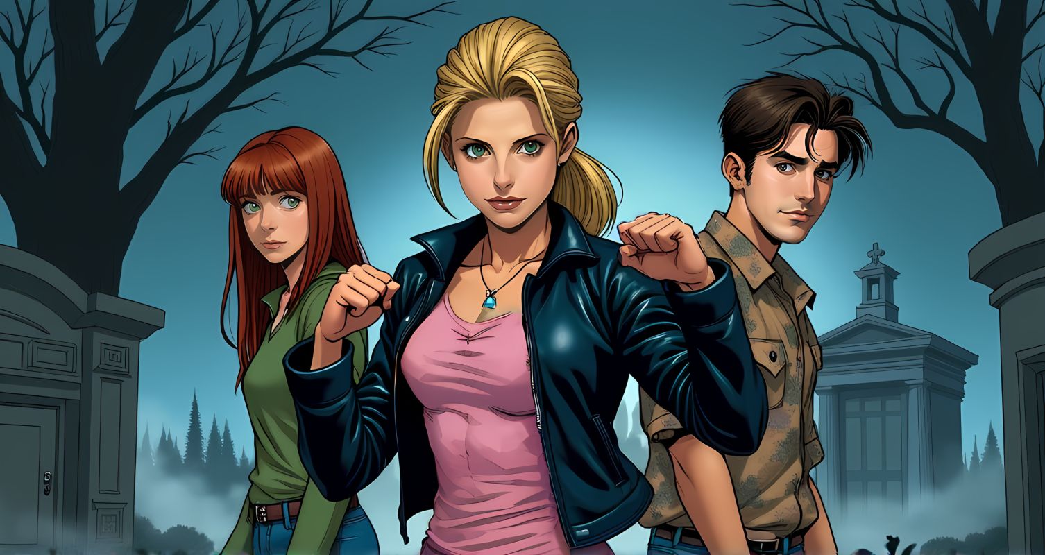 Cover art for 𝕭𝖚𝖋𝖋𝖞 ᴛʜᴇ Vᴀᴍᴘɪʀᴇ Sʟᴀʏᴇʀ: ʀᴇVAMPᴇᴅ, a buffy the vampire slayer scenario on AI Dungeon