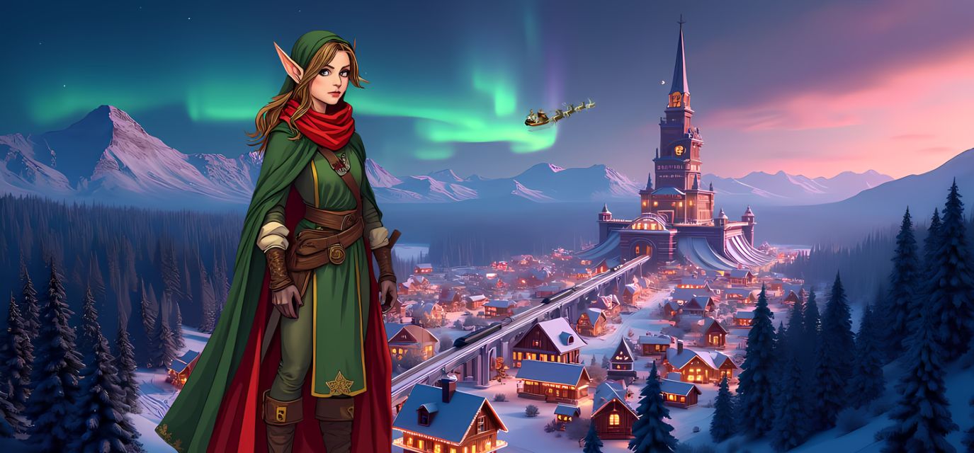 Cover art for The North Pole 🦌 Christmas RPG, a rpg scenario on AI Dungeon