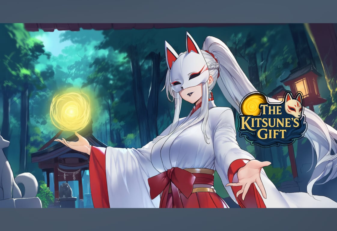 Cover art for The Kitsune's Gift, a gift scenario on AI Dungeon