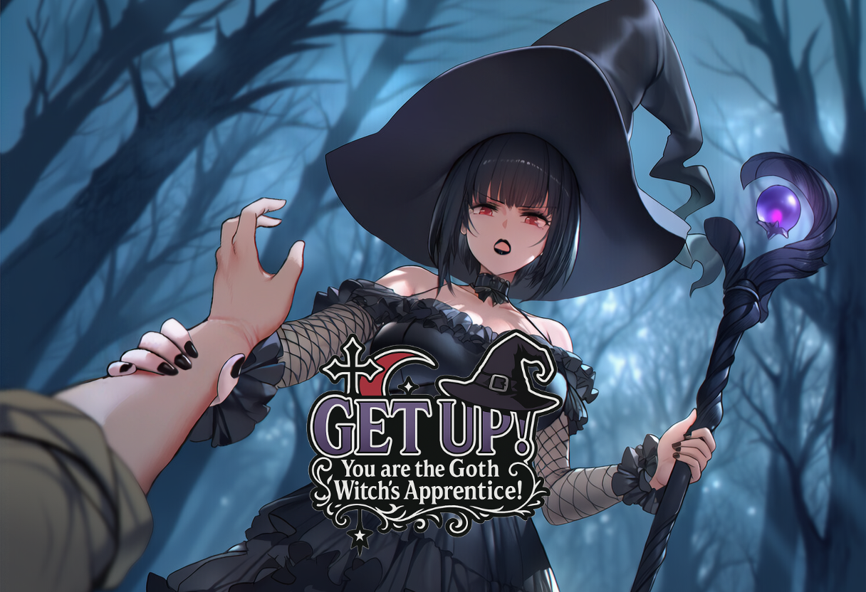 Cover art for Goth Witch's Apprentice!, a fantasy scenario on AI Dungeon