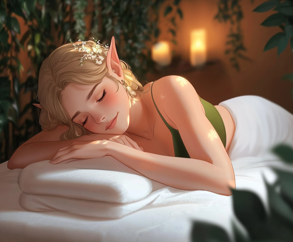 Cover art for ⭐Fantasy Massage🍃, a fantasy scenario on AI Dungeon