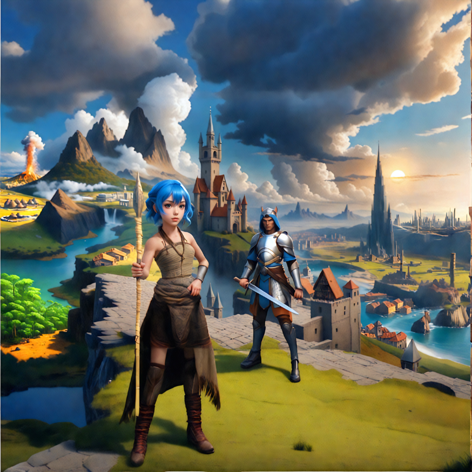 Cover art for The Cascade, a magic scenario on AI Dungeon