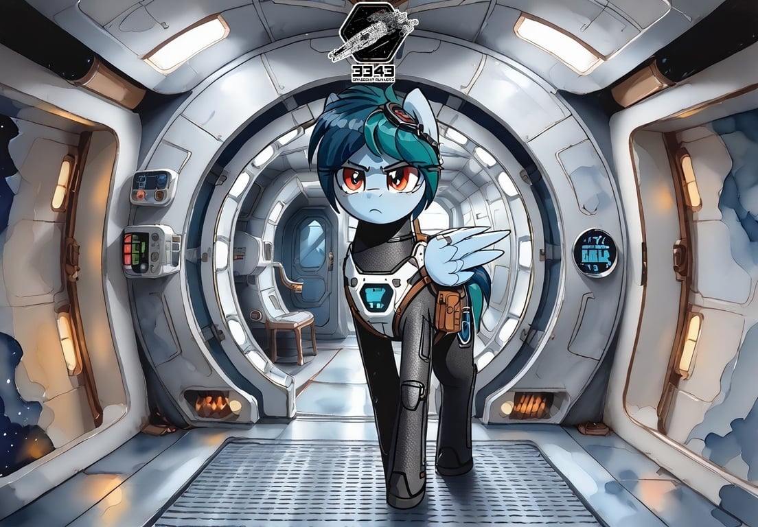 Cover art for 3343: Spaceship Runners, a sci fi adventure on AI Dungeon