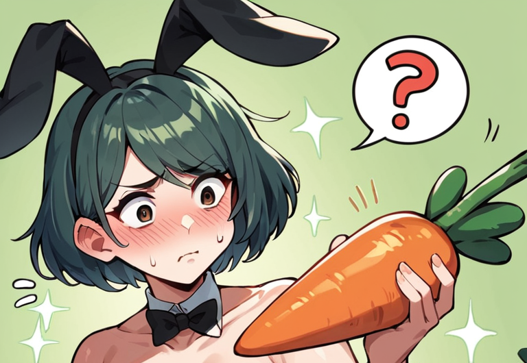 Cover art for The Cursed Carrot, a bunnygirl scenario on AI Dungeon