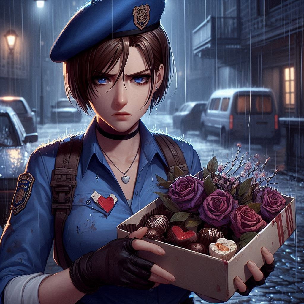 Cover art for Be my Valentine, Valentine!, a resident evil scenario on AI Dungeon