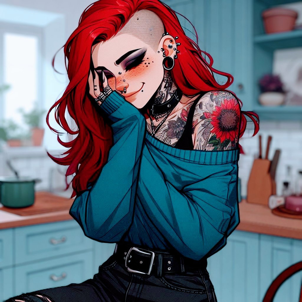 Cover art for French Connection, a goth scenario on AI Dungeon
